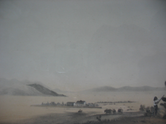 Charles Koppel's late 1853 drawing of the Mission San Fernando and surrounding area for a transcontinental railroad survey is one of the earliest views of the region.